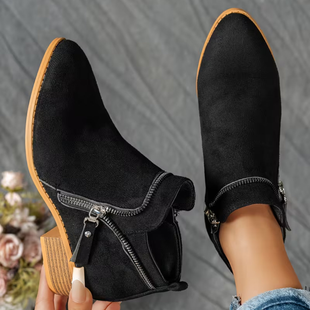 Valeria: Botas de Tacón Medio