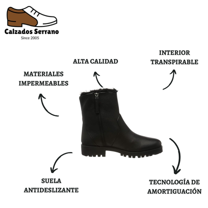 LeatherPro – Bota de Cuero Forrada