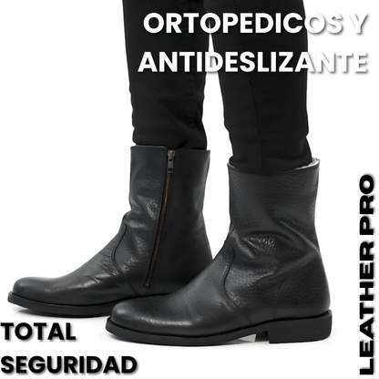 LeatherPro – Bota de Cuero Forrada