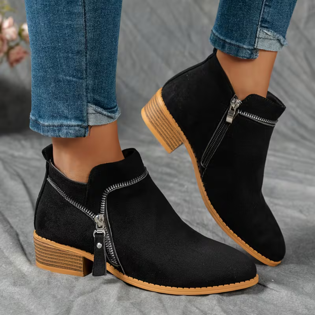 Valeria: Botas de Tacón Medio