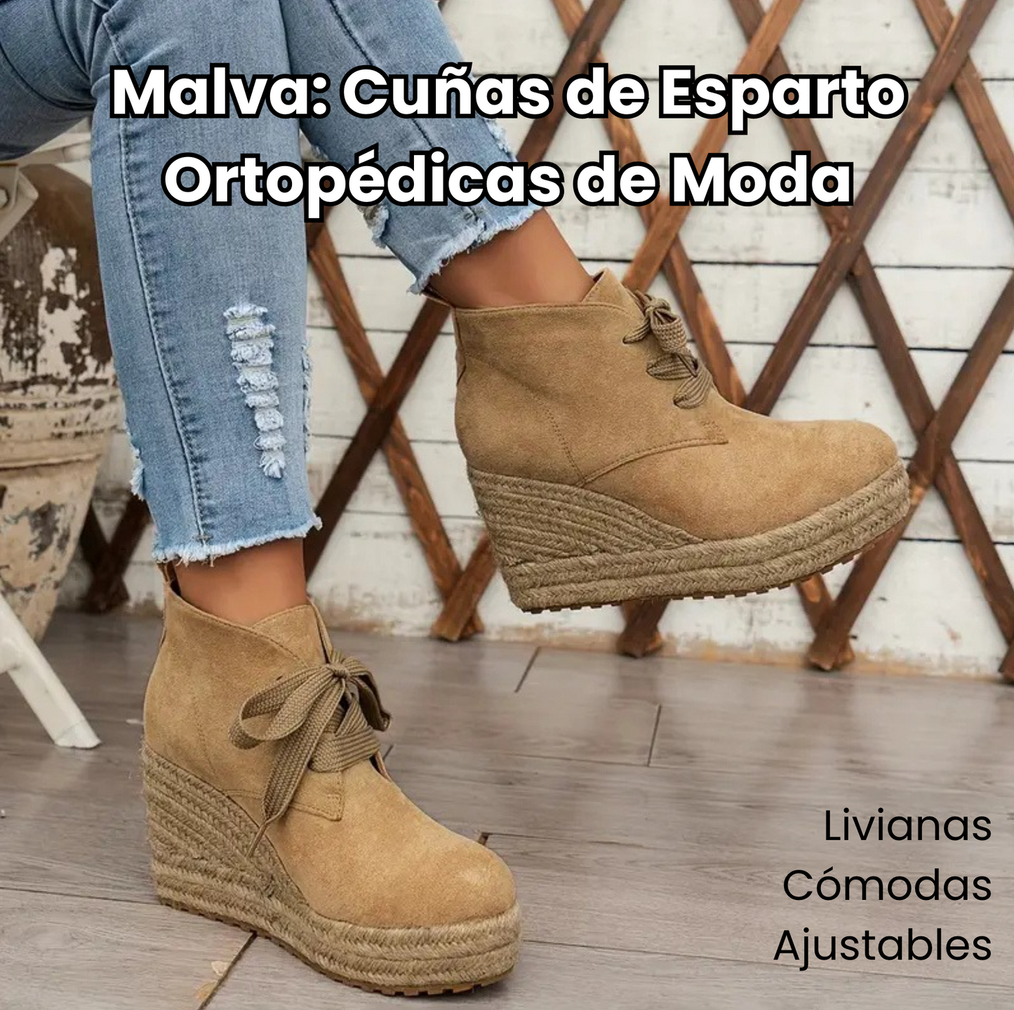 Malva: Cuñas de Esparto Ortopédicas de Moda