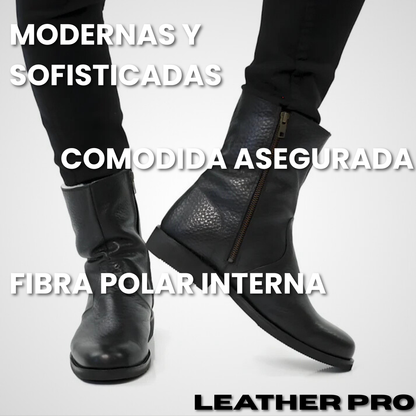 LeatherPro – Bota de Cuero Forrada