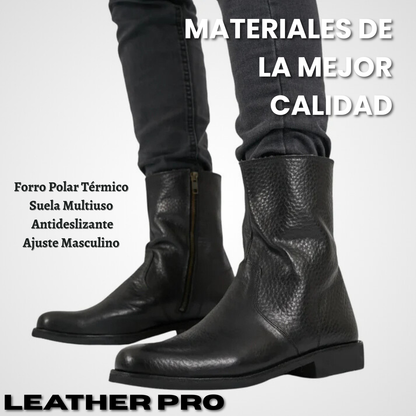 LeatherPro – Bota de Cuero Forrada